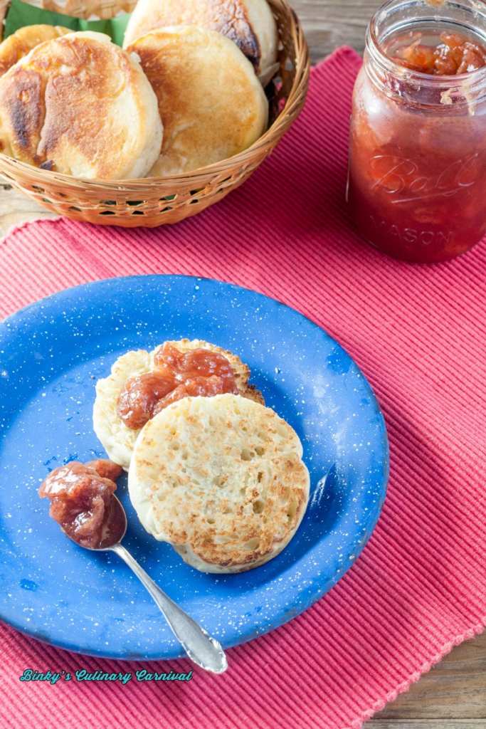 English Muffins served with jam
