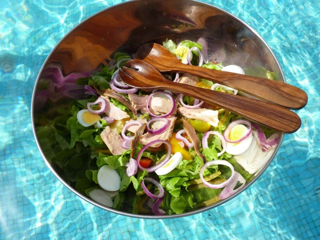Floating Nicoise Salad
