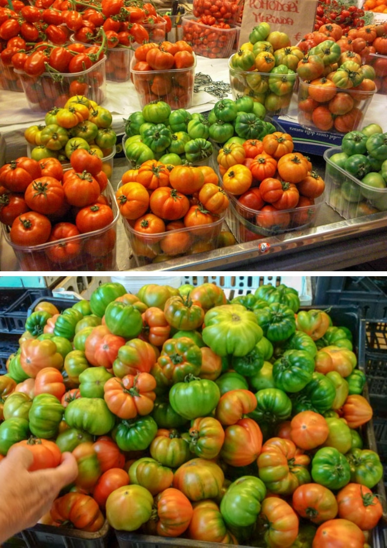 tomatoes Melinda at the market