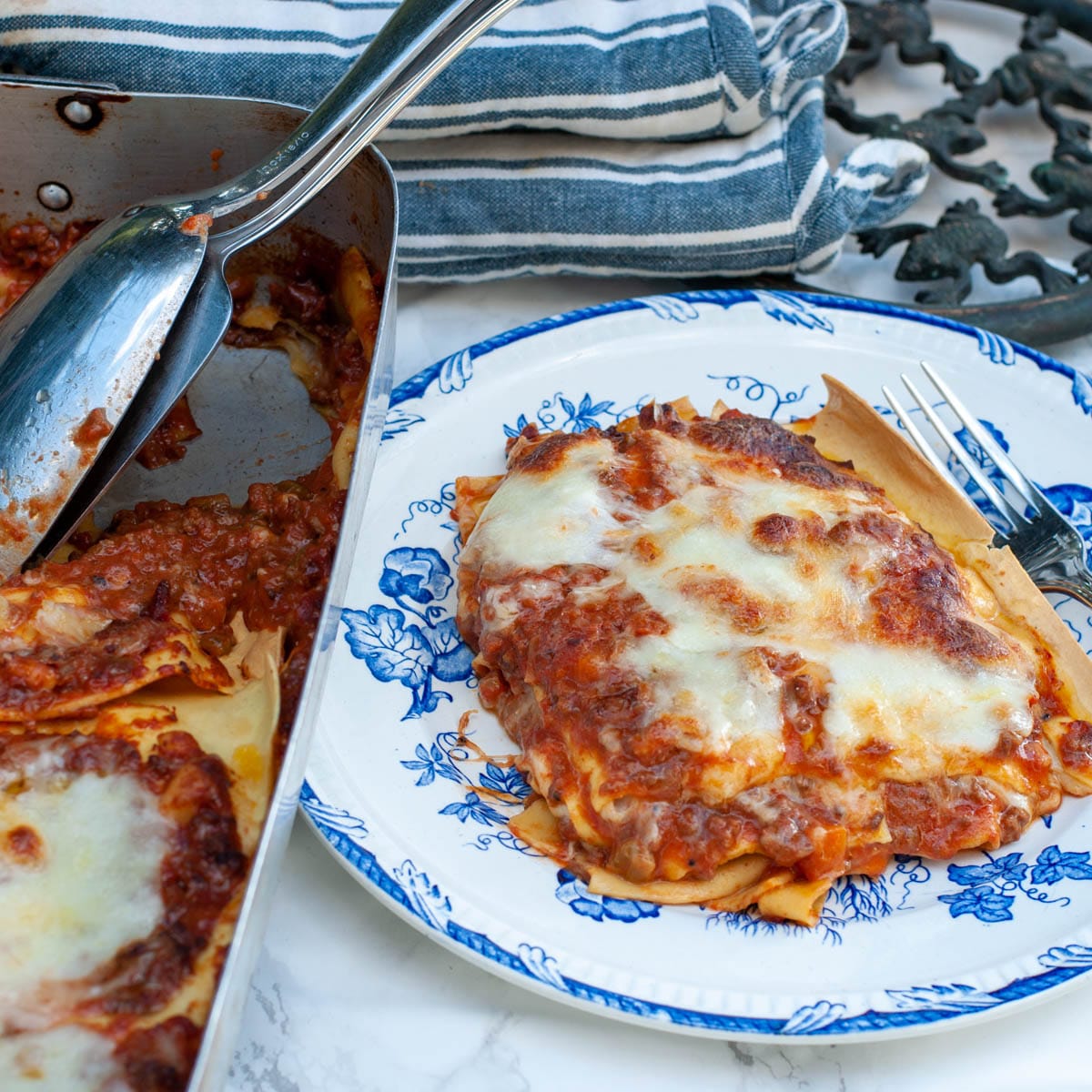 Traditional Lasagna Bolognese Sauce and Bechamel