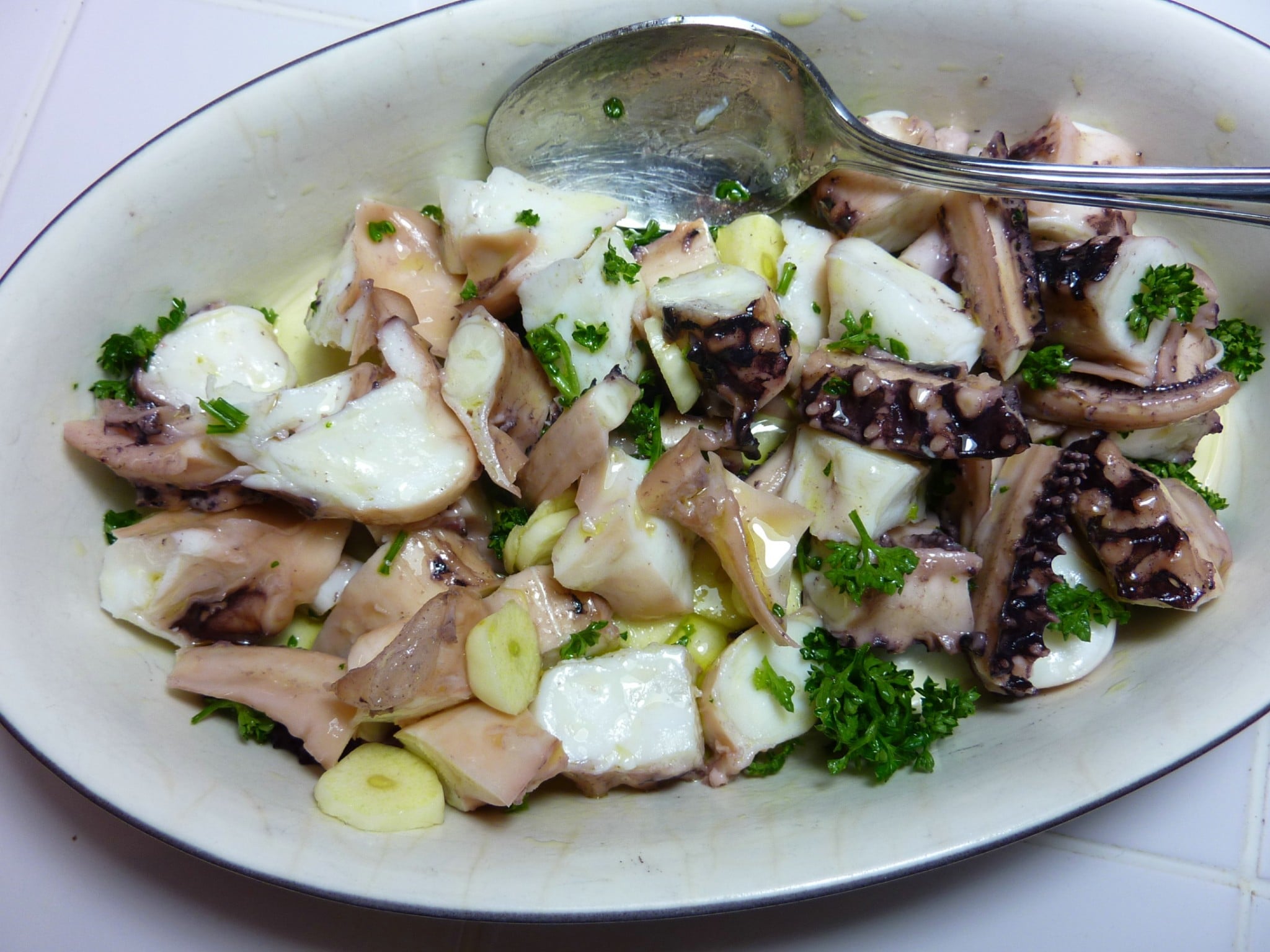 Italian octopus salad without potatoes