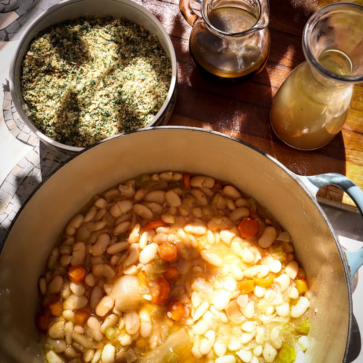 Traditional French Cassoulet beans Haricot Tarbais