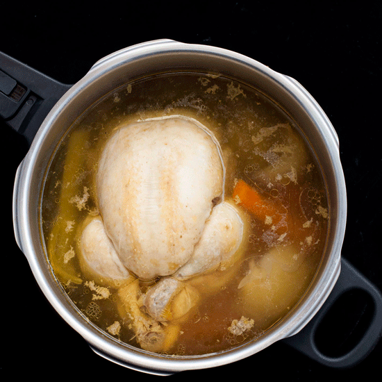 homemade chicken stock