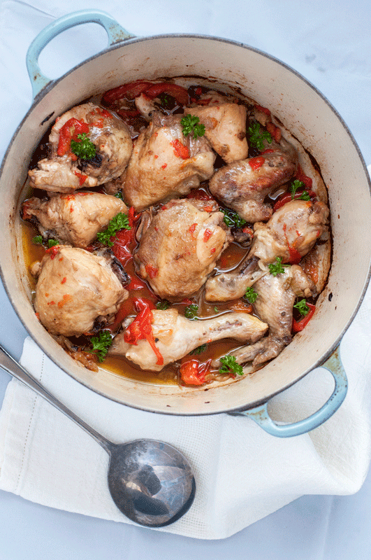 Italian Chicken with Peppers vertical