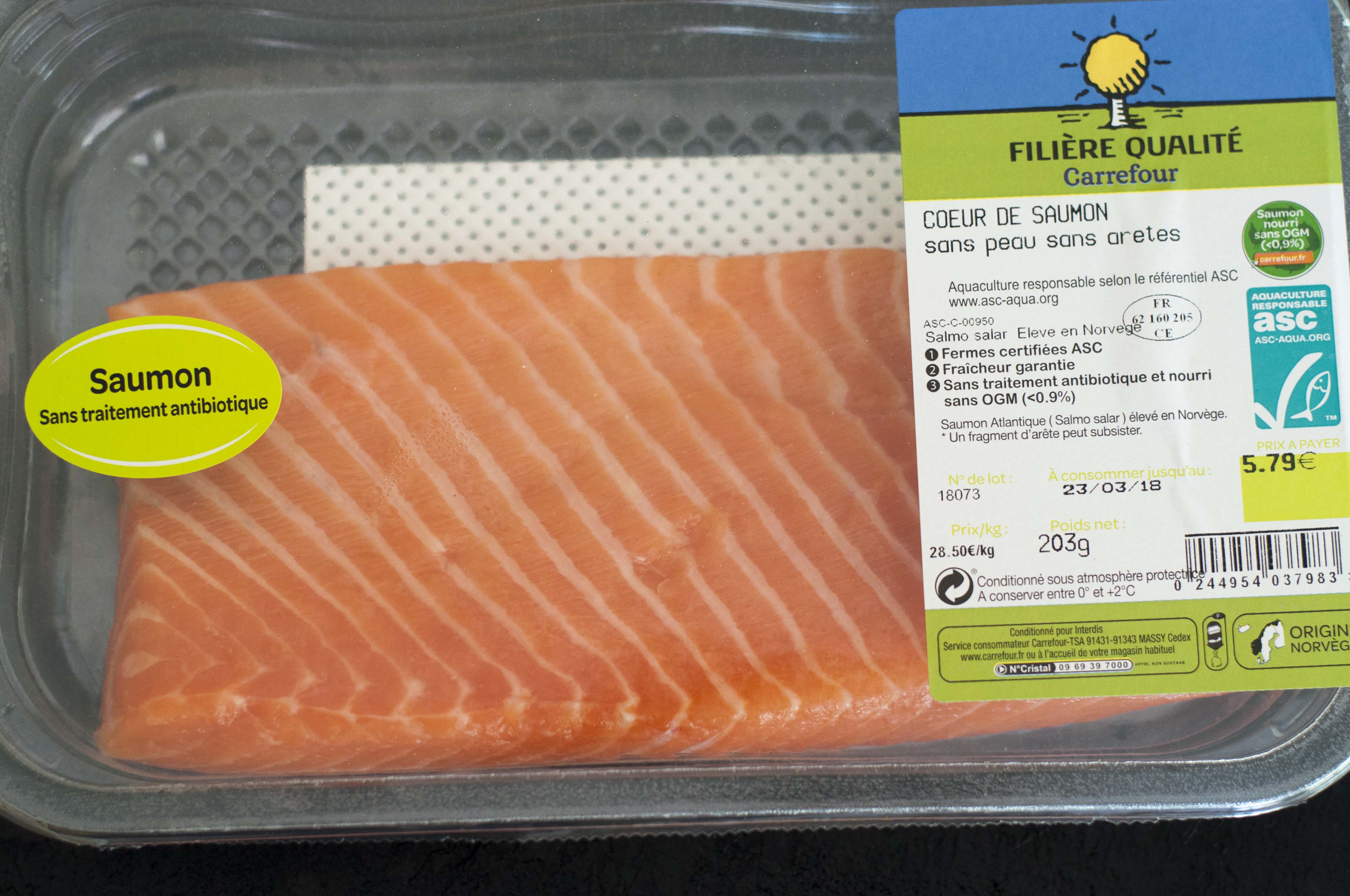 sushi graded salmon 