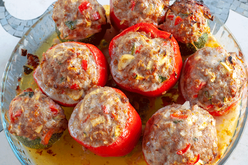 Petit Farcis Stuffed Peppers Tomatoes Courgettes