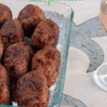 Deep fried eggplant balls is a classic recipe from the South of Italy, even the fuzziest children will devour those delightful vegetable bites. #yourguardianchef #appetizers #vegetarian #buffet