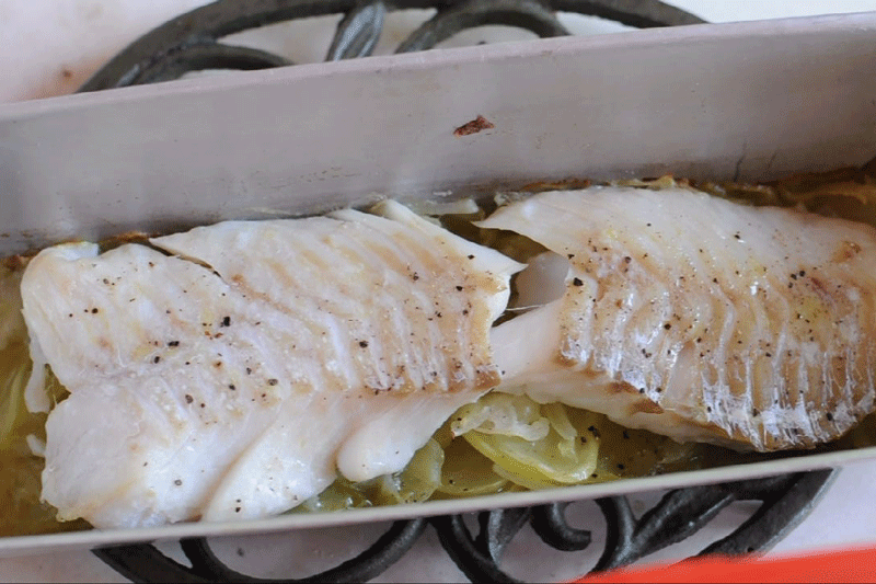 Bake cod for 20 minutes