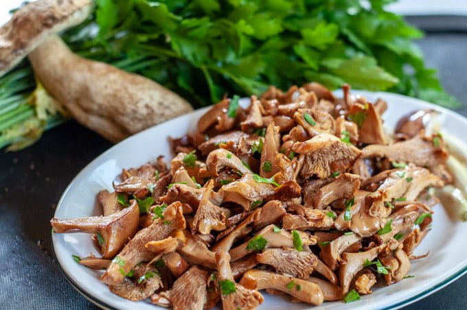 Recipe with chantarelle mushroom 