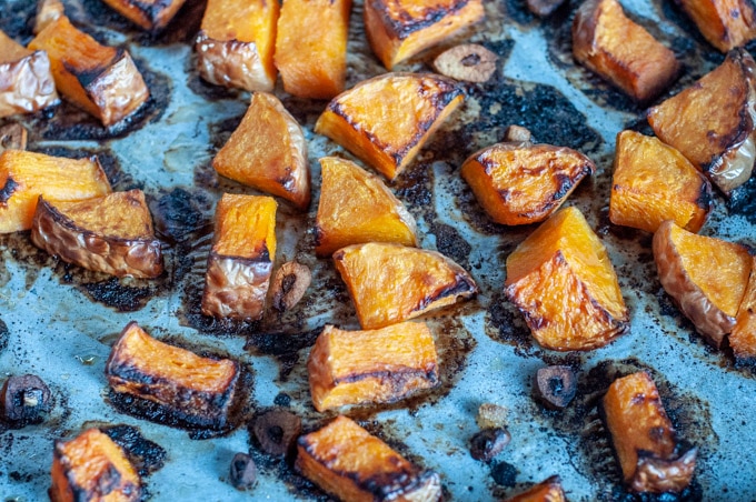 almost burned roasted butternut squash