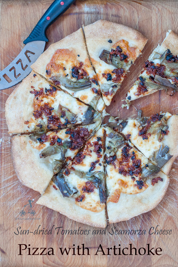 Fresh Artichoke Pizza With Scamorza Cheese Your Guardian Chef