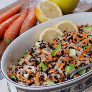 Black Rice Recipe With Apple And Carrots