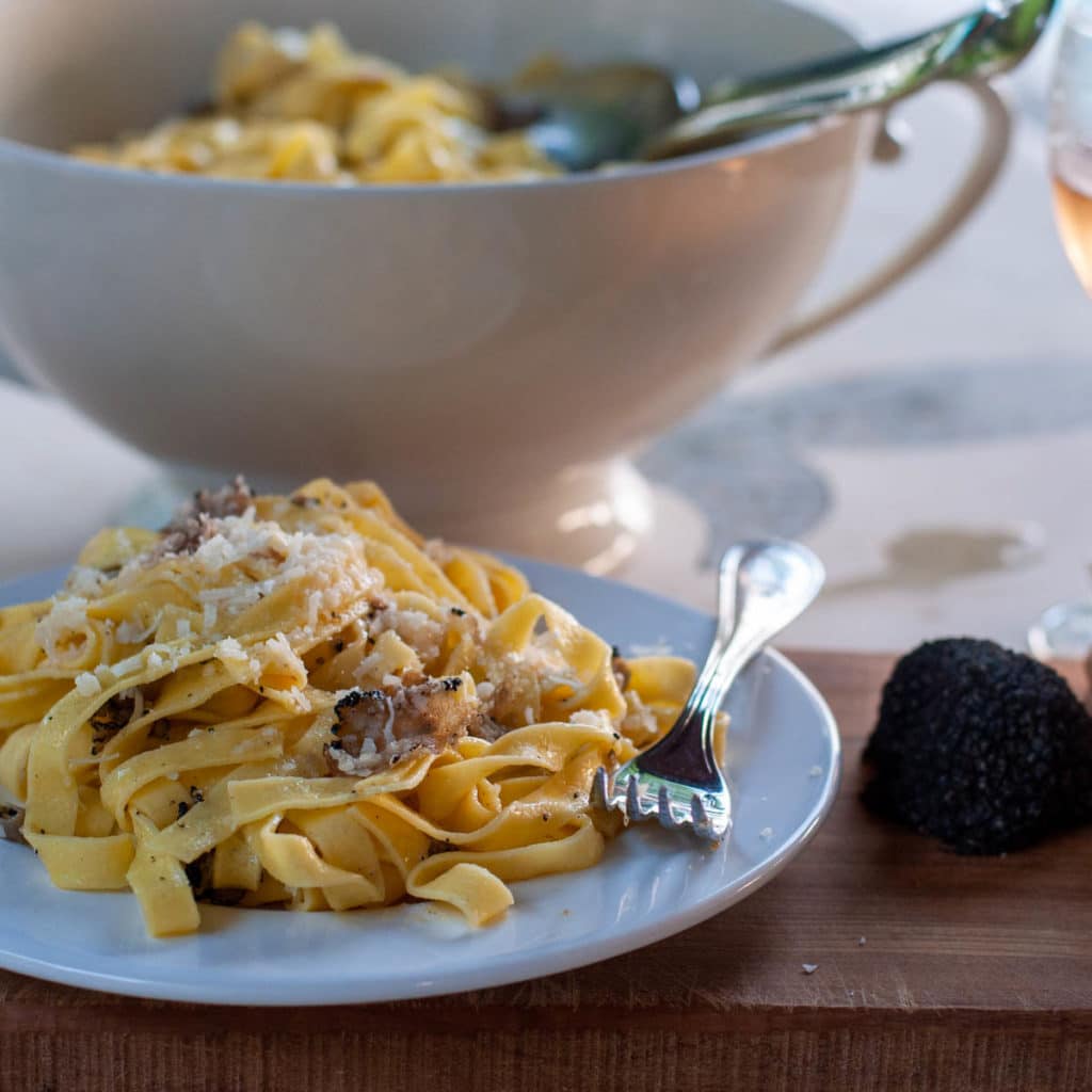 fresh pasta with truffle