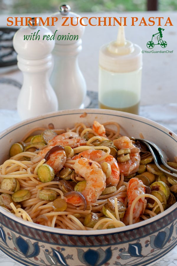 Pasta with Zucchini And Shrimp Your Guardian Chef