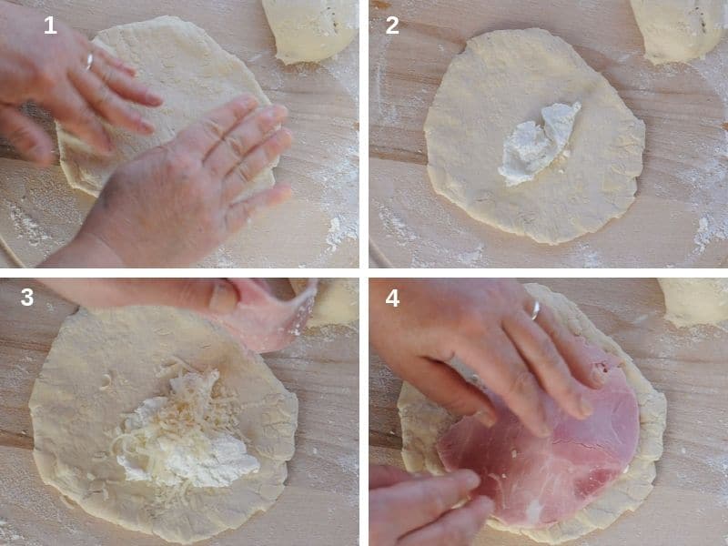 Filling and making the panzerotti
