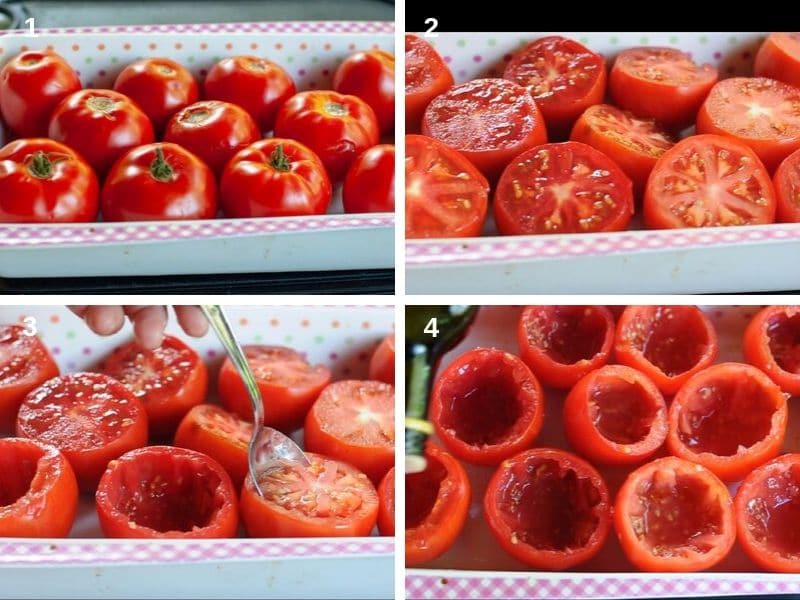 Prepare the tomatoes
