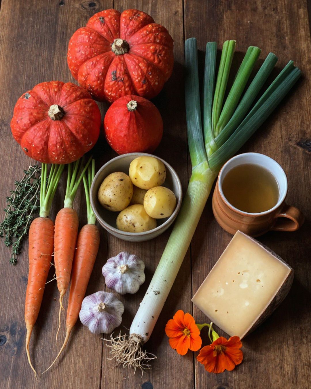 ingredients for the soup