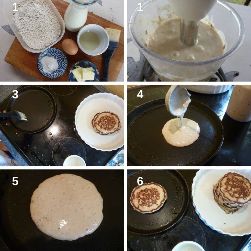 Making blinis step by step