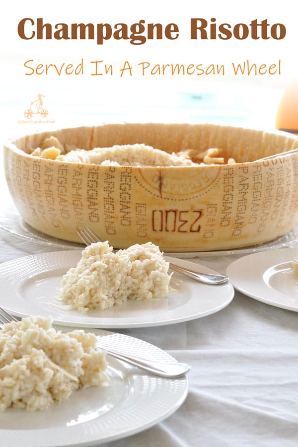 Champagne Risotto Recipe (Served In A Parmesan Wheel) Your Guardian Chef