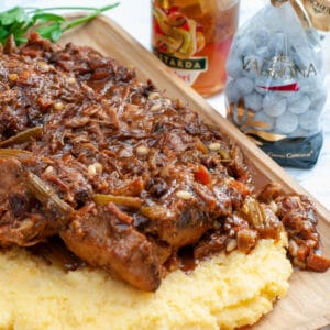 Wild Boar Meat Stew With Rich Spicy Chocolate Sauce
