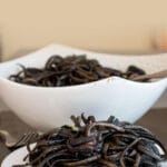 Though spooky it may look, you will love this pasta with black ink cuttlefish recipe. You can really taste the sea, no comparison to the commercial black pasta. And it is not difficult to make.