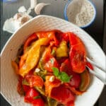Italian roasted peppers pin