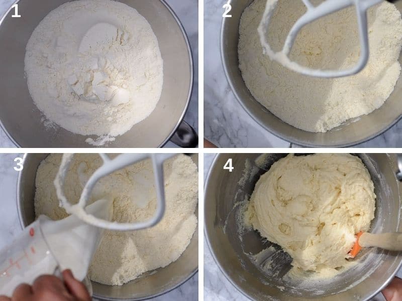 step by step making the batter