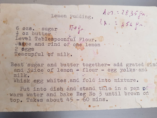 original recipe of the lemon cake