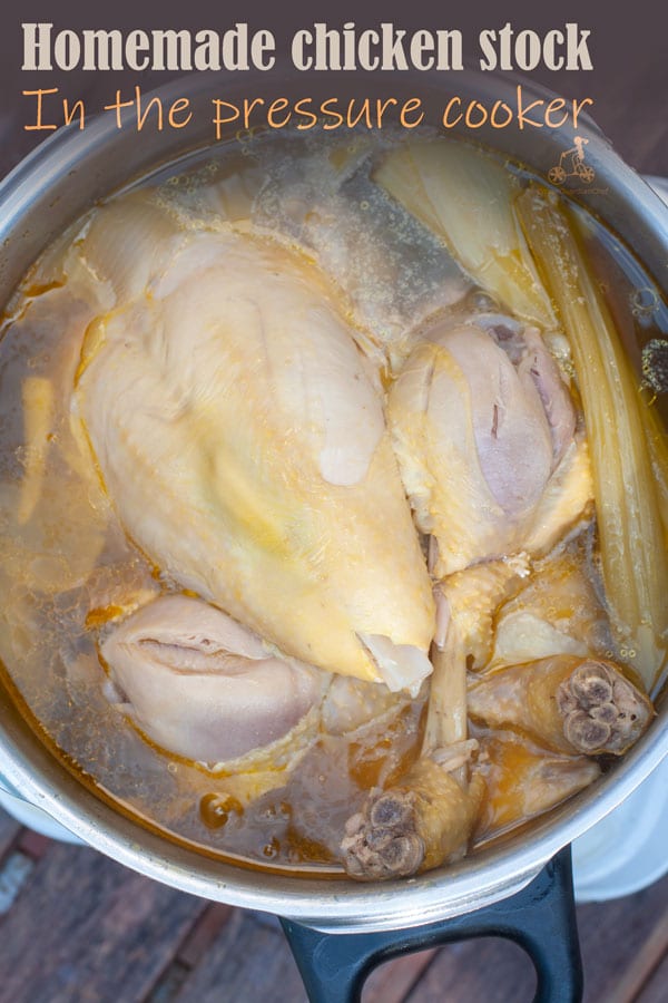 Homemade Chicken Stock With The Pressure Cooker Your Guardian Chef