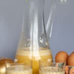 If you like Zabaione, you will love this Italian Eggnog VOV liquor, made from scratch with fresh eggs and Marsala wine.