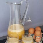 If you like Zabaione, you will love this Italian Eggnog VOV liquor, made from scratch with fresh eggs and Marsala wine.