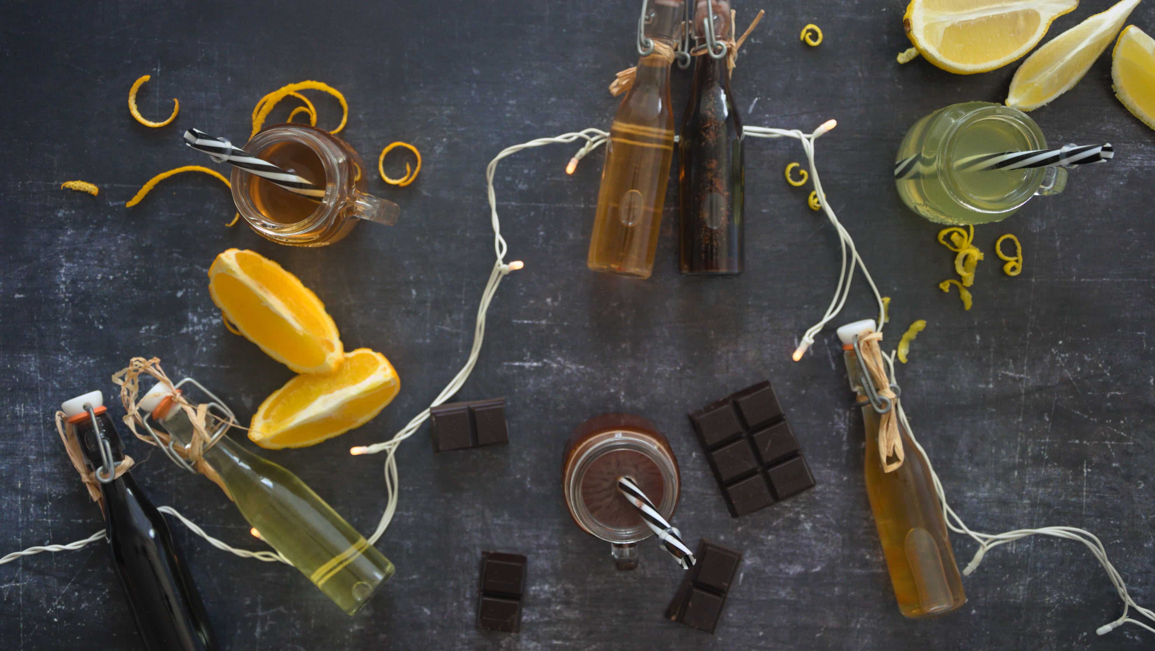 homemade liqueurs as gifts