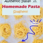 This homemade Italian pasta recipe is the authentic recipe for pasta all'uovo (pasta with egg) which is the dough of the classic Italian homemade pasta like tagliatelle, fettuccine, spaghetti, lasagne, tortellini, and ravioli. Once you master it, it is a fun recipe to make with children.
