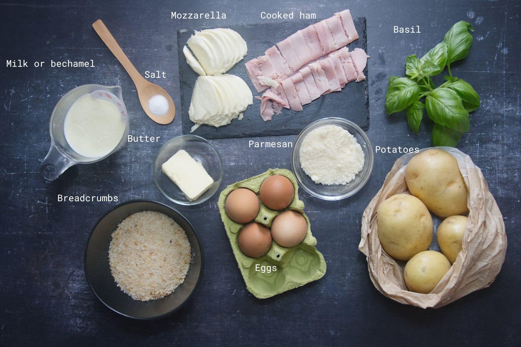 Potato pie ingredients