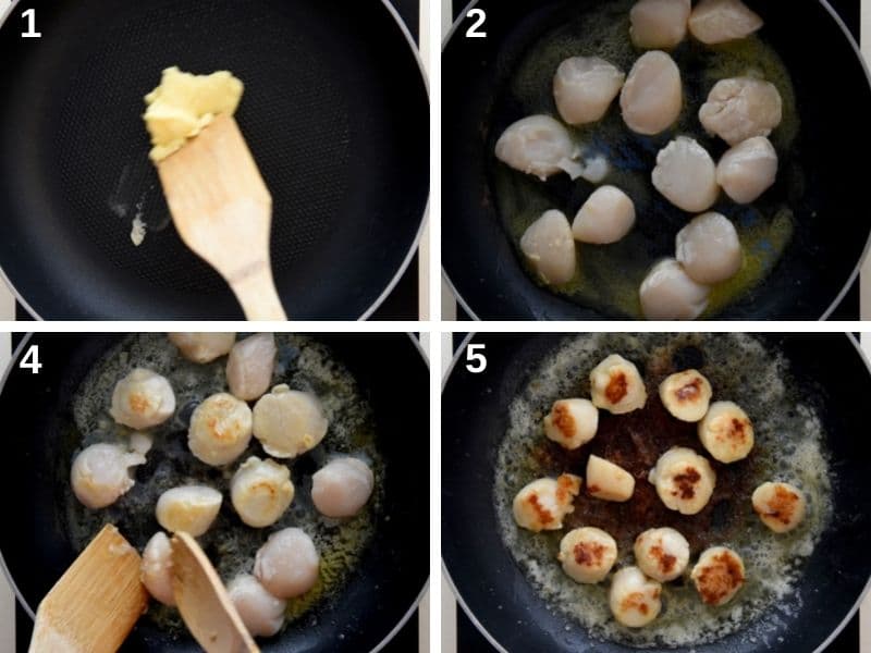 how to cook the scallops