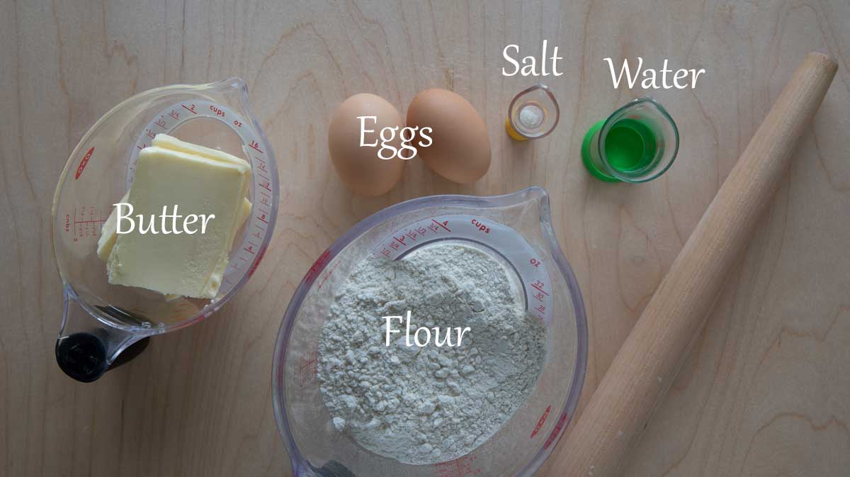 ingredients for short pastry no sugar