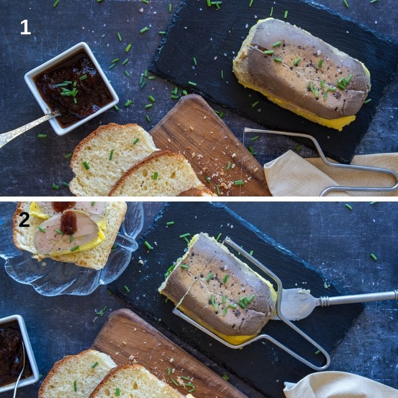 how to slice a foie gras