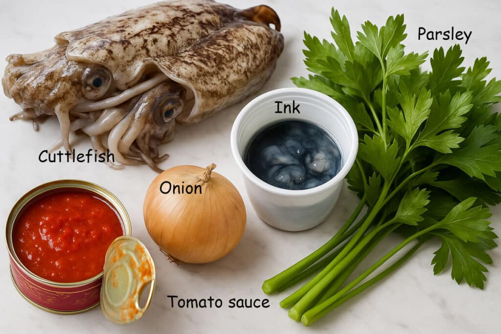 Pasta With Squid Ink Cuttlefish - Your Guardian Chef