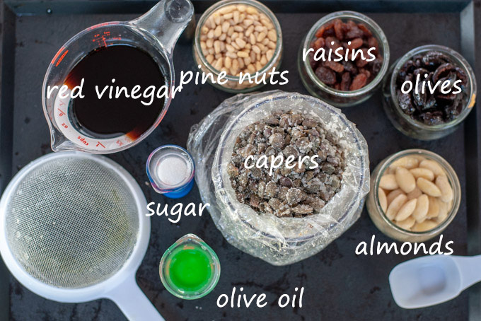 ingredients for caponata
