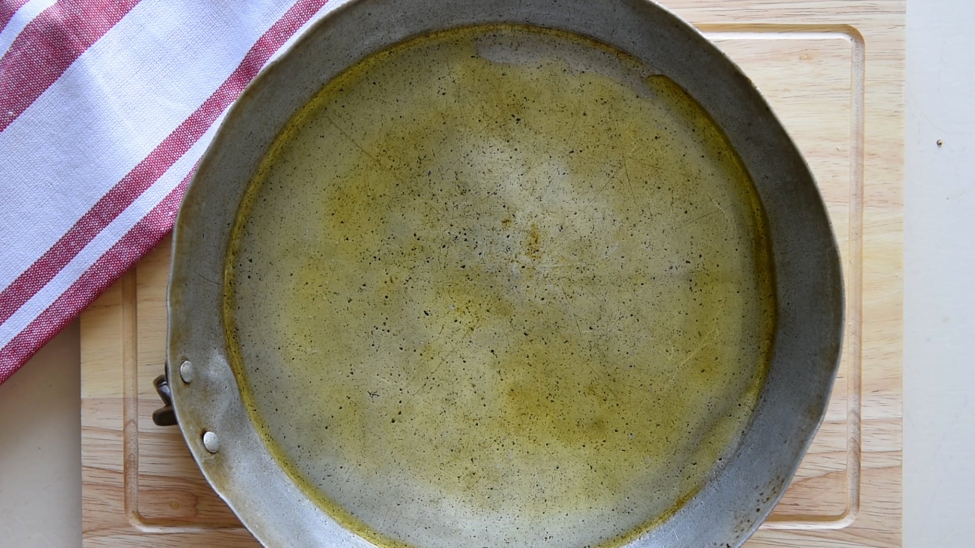 grease a baking pan