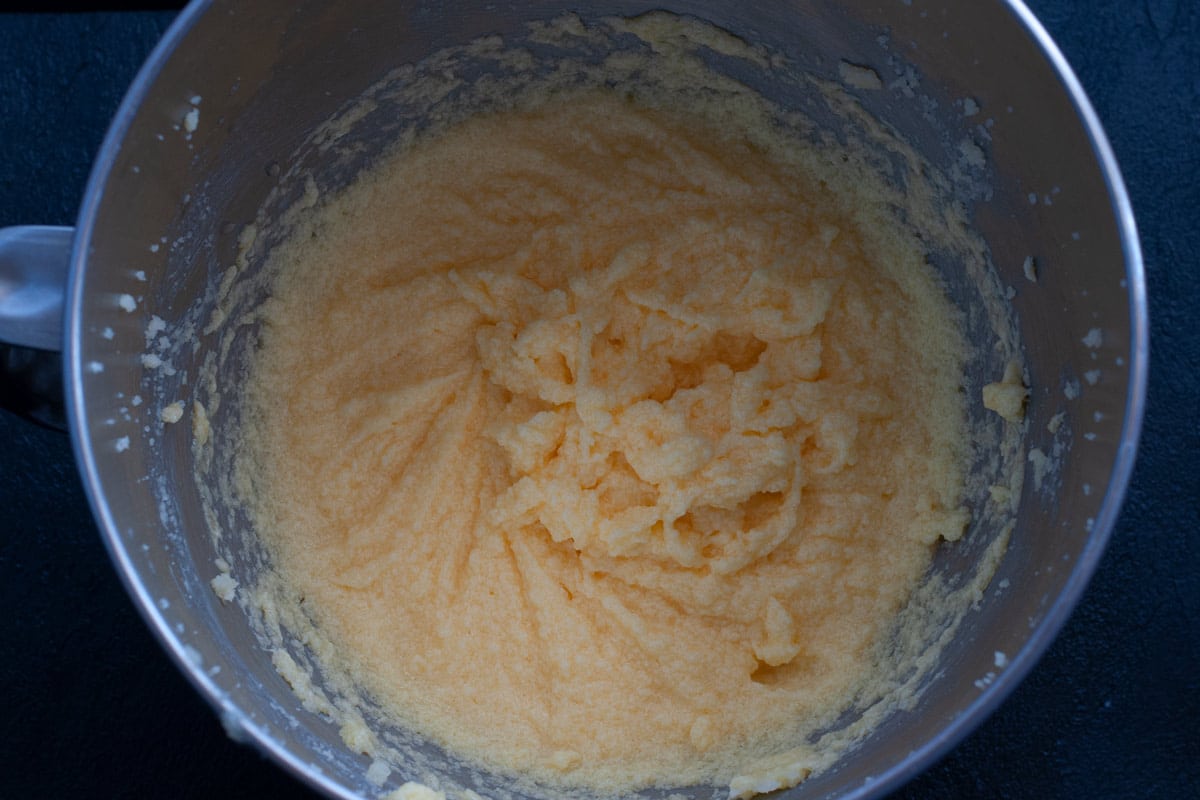 Eggs added to the batter