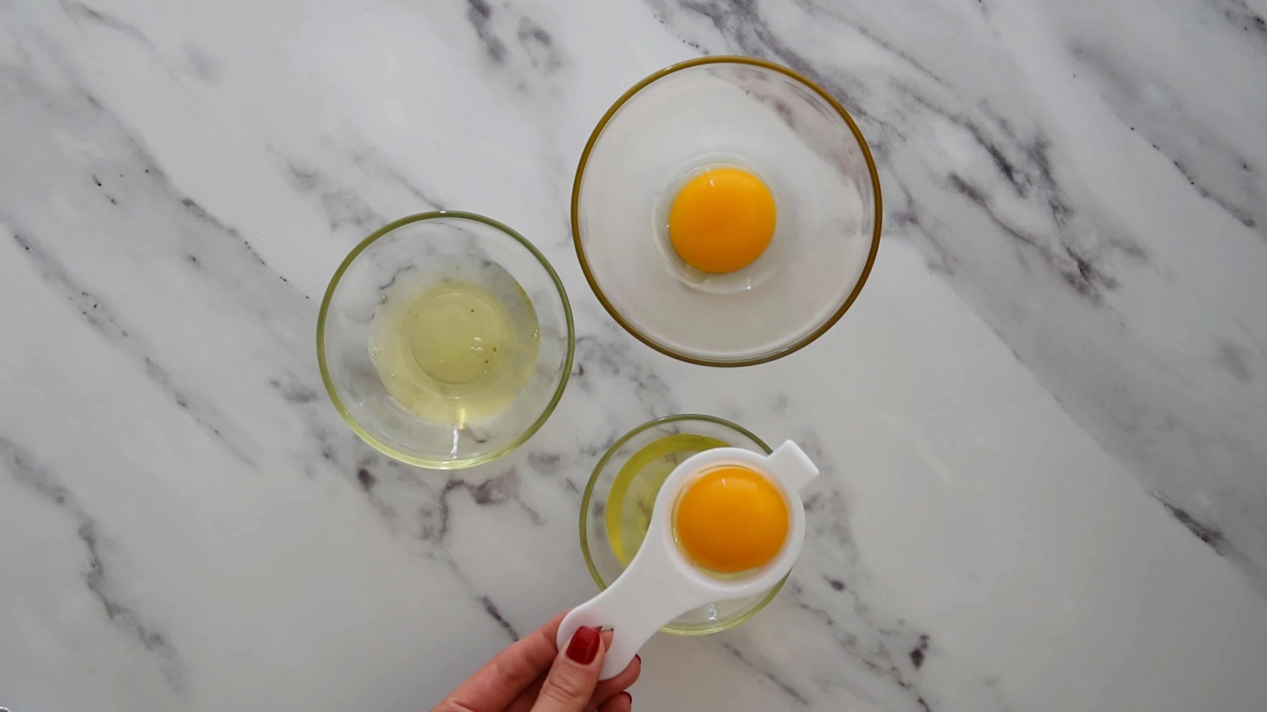 separating the egg whites