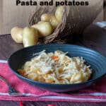 Pasta and potatoes pin