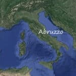 Abruzzo in a map of Italy