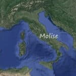 Molise in a map of Italy