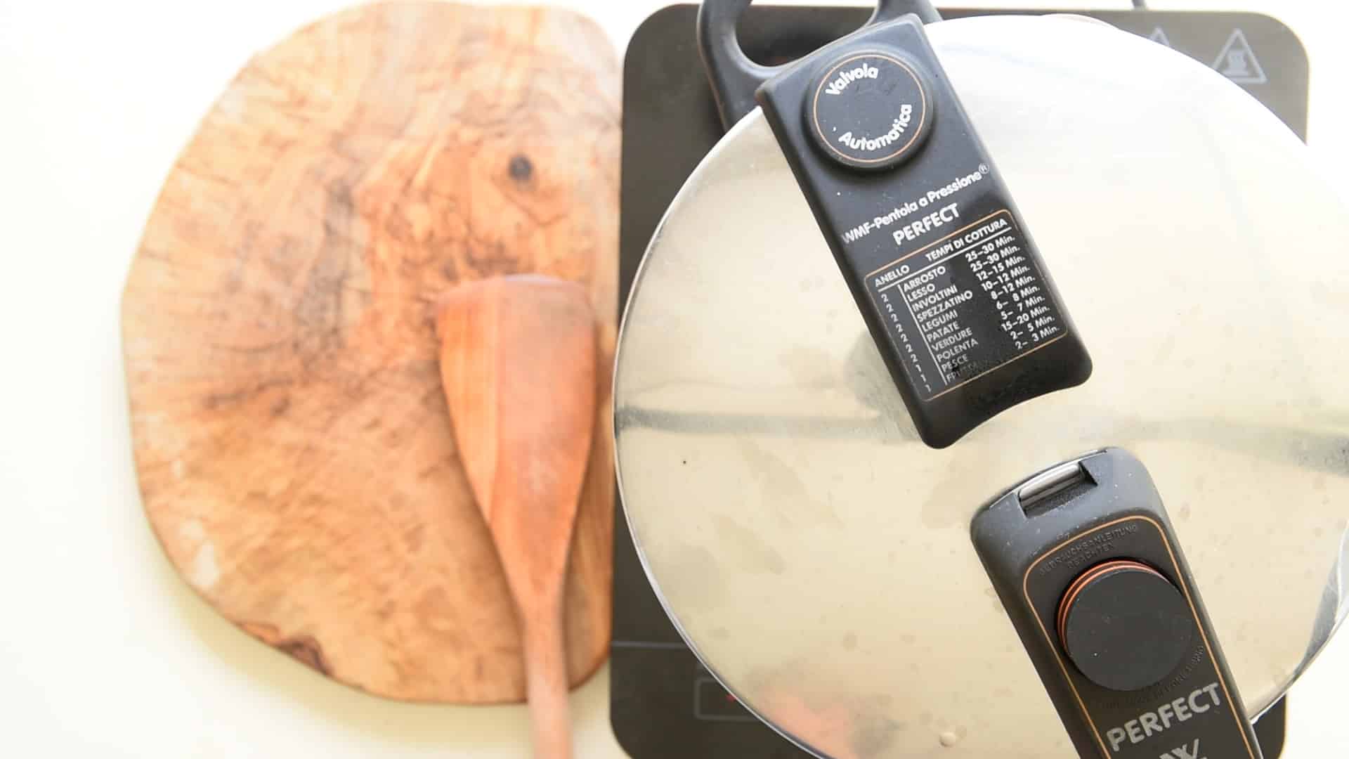 cook for only 30 minutes with the pressure cooker