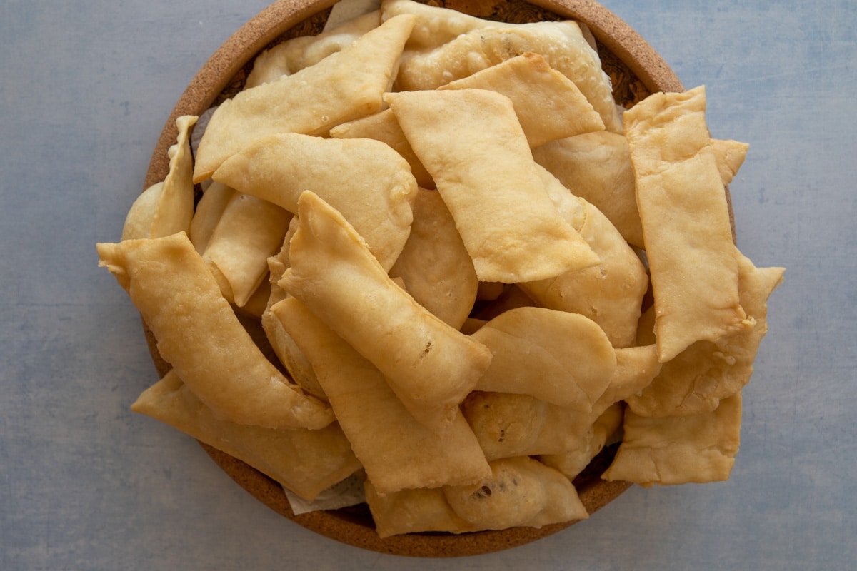 Gnocco fritto on a serving plate