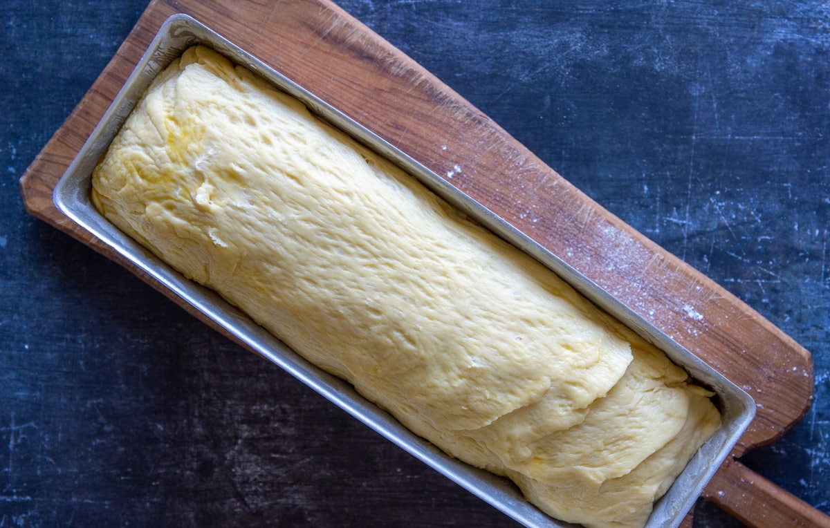 brioche dough ready to bake