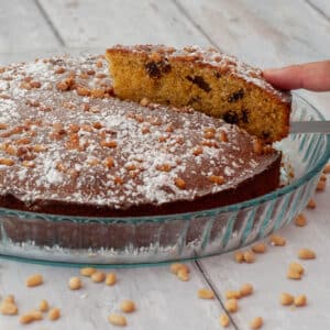 Italian Polenta Cake Recipe With Ricotta and Pine nuts
