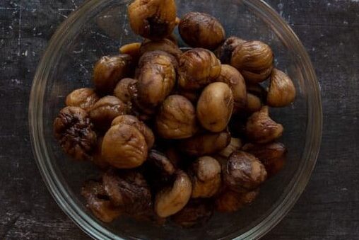 ingredients for chestnut paste